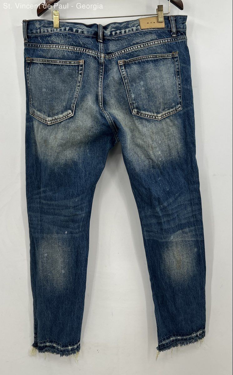 MNML Straight Leg Button Fly Jeans Men’s 40 Blue Streetwear