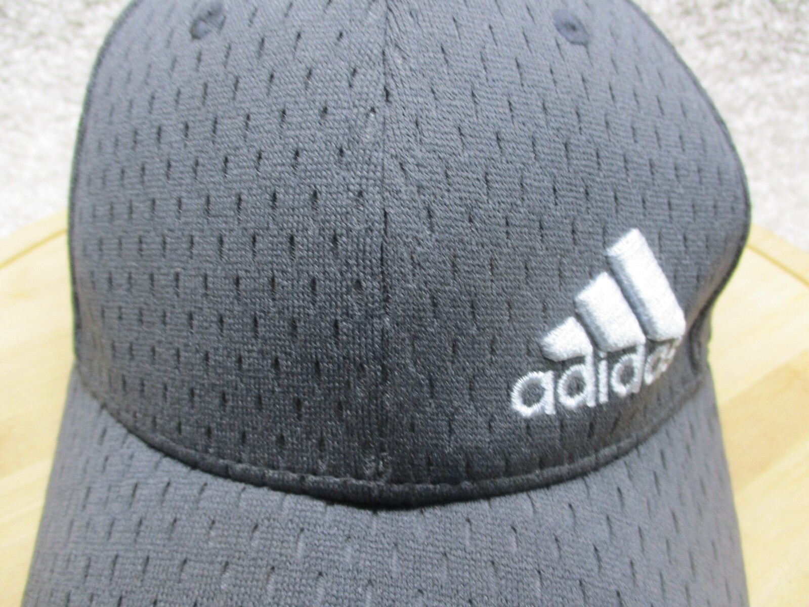Adidas Hat Youth Gray Mesh Adjustable Sports School Outdoor Gym Baseball GUC