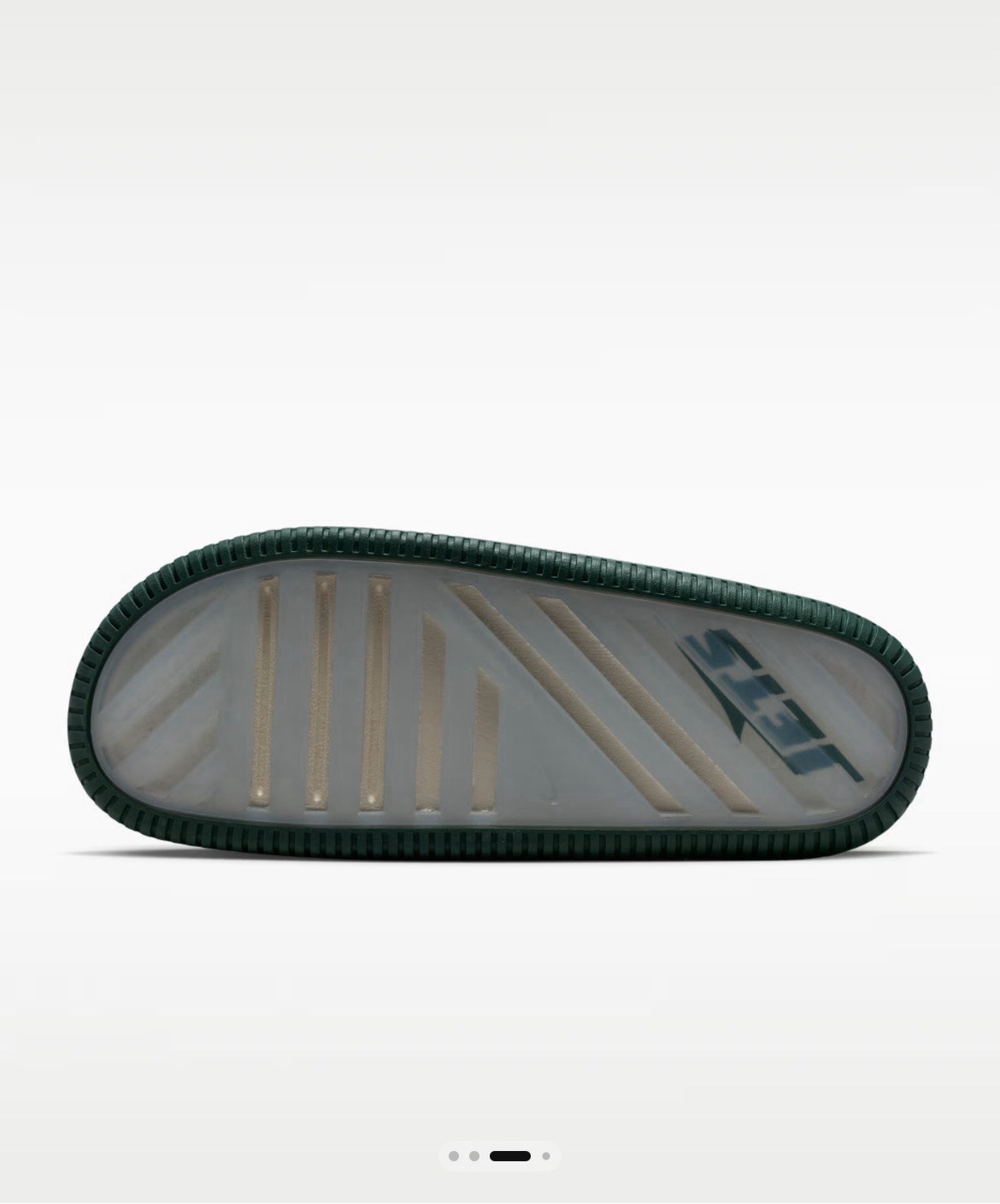 Nike Calm Slide 2.0 Jets Men’s Cushioned Slides White/Green US 12 EU 46