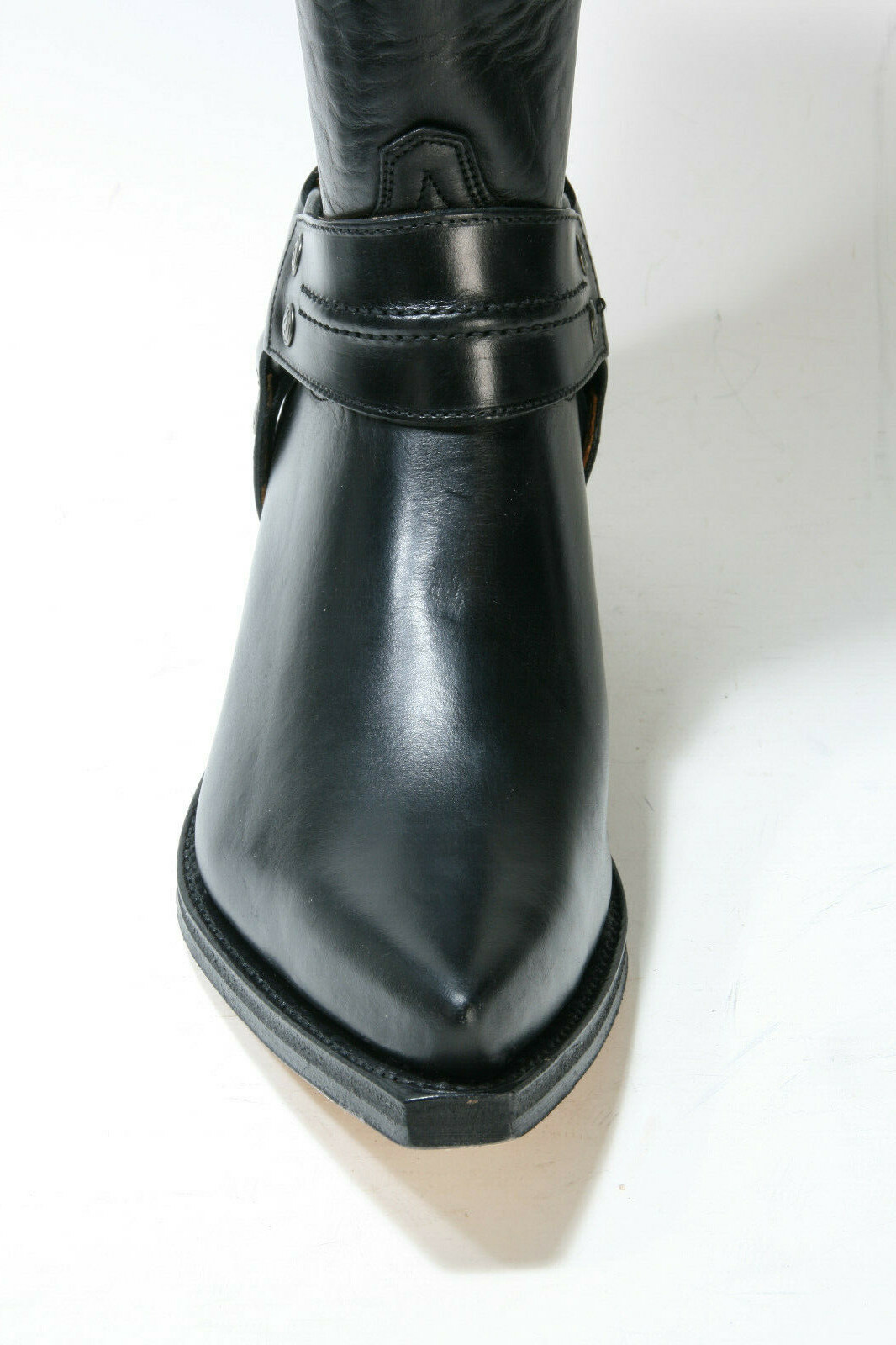 Sendra Cowboy Boots Cyclone Bikerboot Ibiza Leather Black Heel