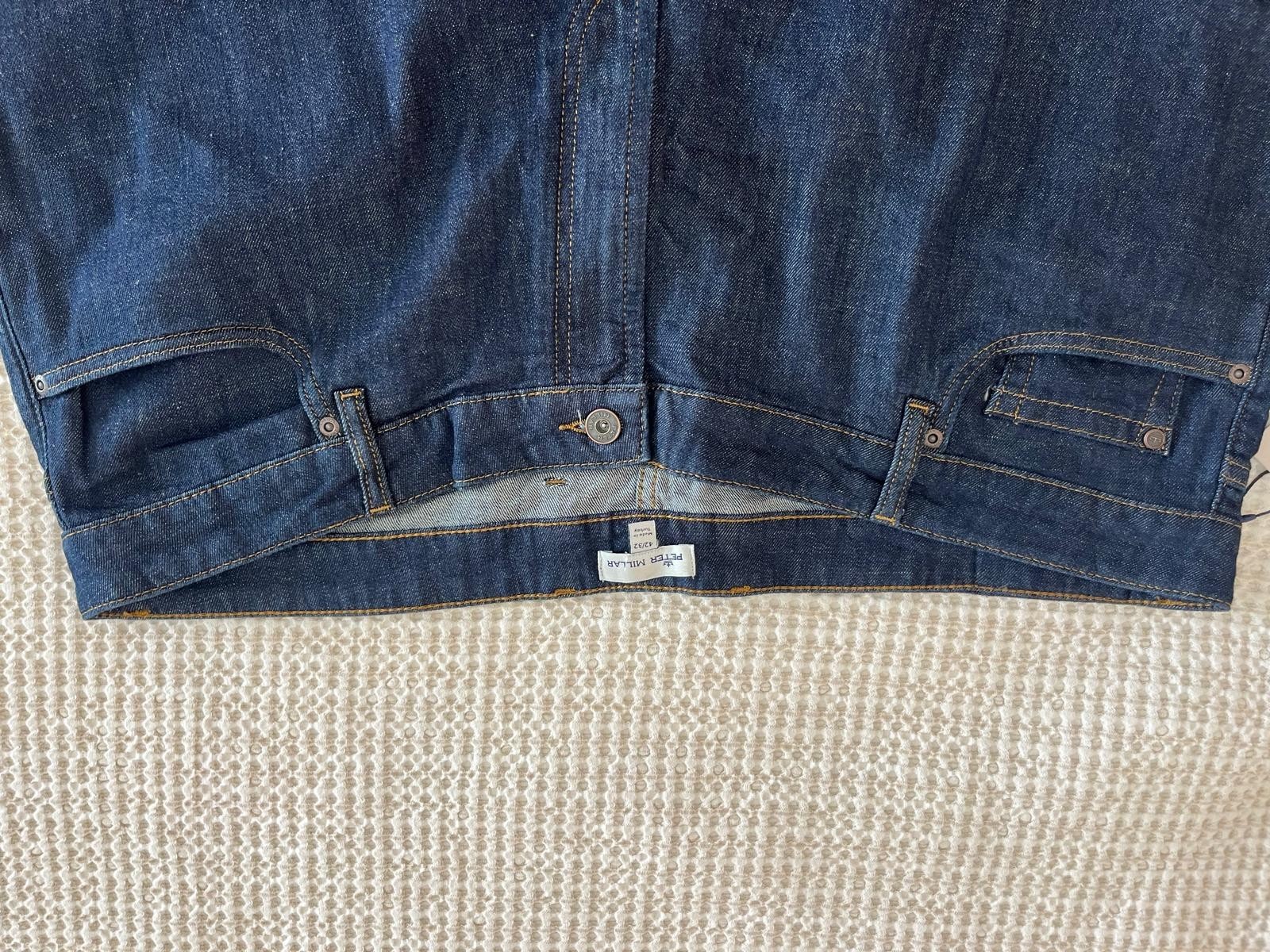 Peter Millar Vintage Washed Five-Pocket Denim Jeans Stone Washed Blue Size 42