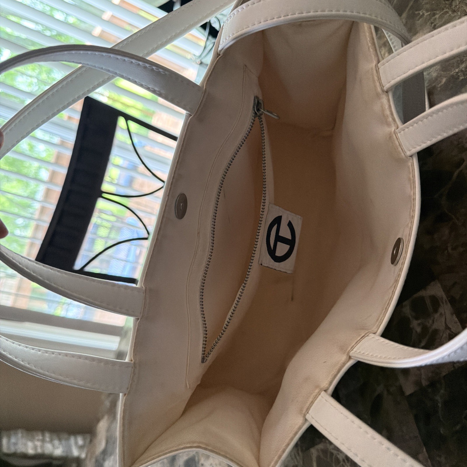 Authentic White Telfer Women’s Medium Tote Bag Purse