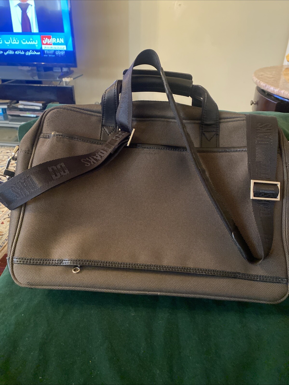 DAKS Tote Shoulder Bag Canvas /Nylon unisex Shoulder strap with Authentic EUC