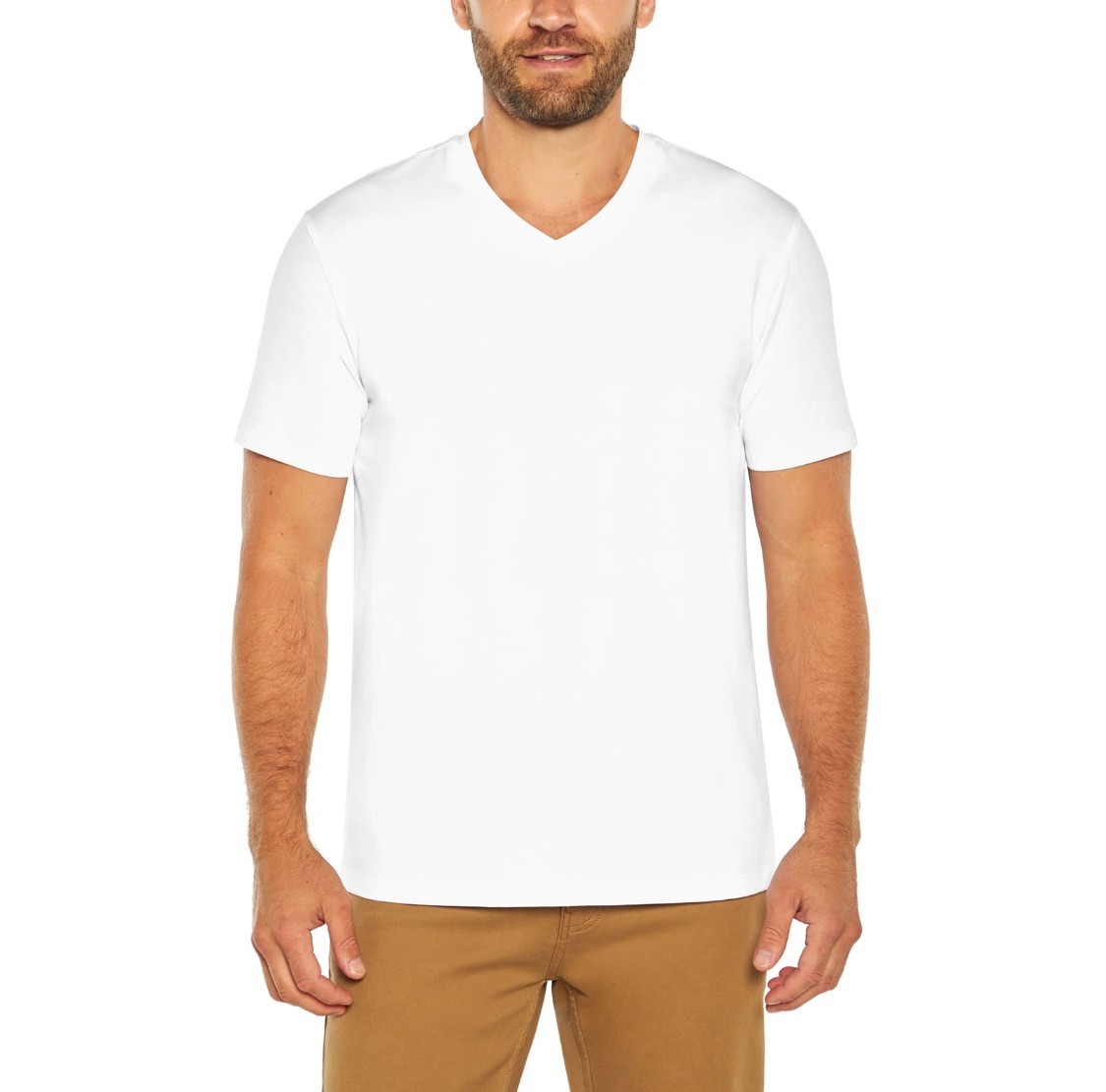 Banana Republic V-Neck T-Shirt 3-Pack Cotton Stretch White Black Sizes M-XL