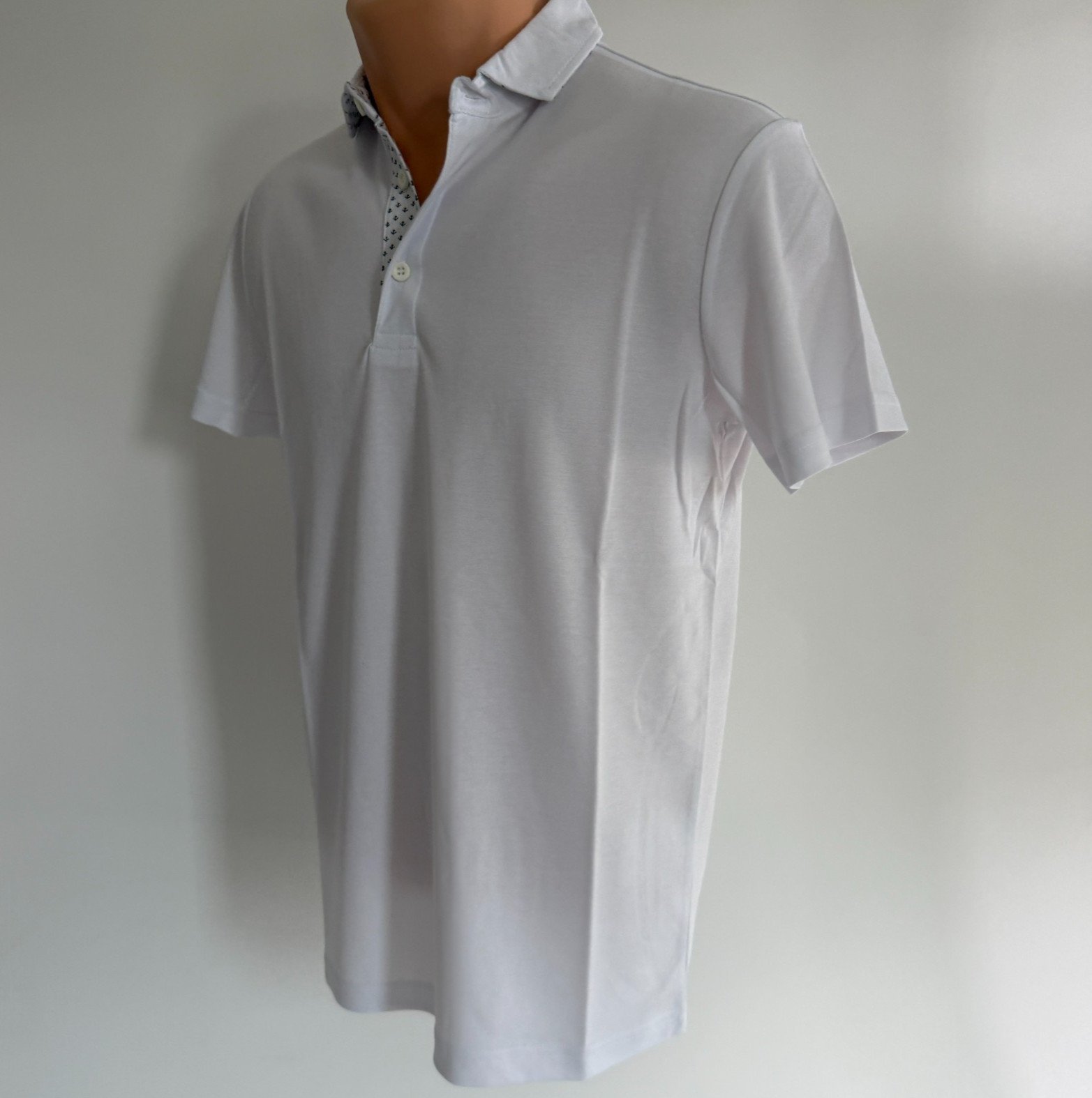 White by Nature Men’s 100% Cotton Short Sleeve Polo Shirt White Size XL NWT