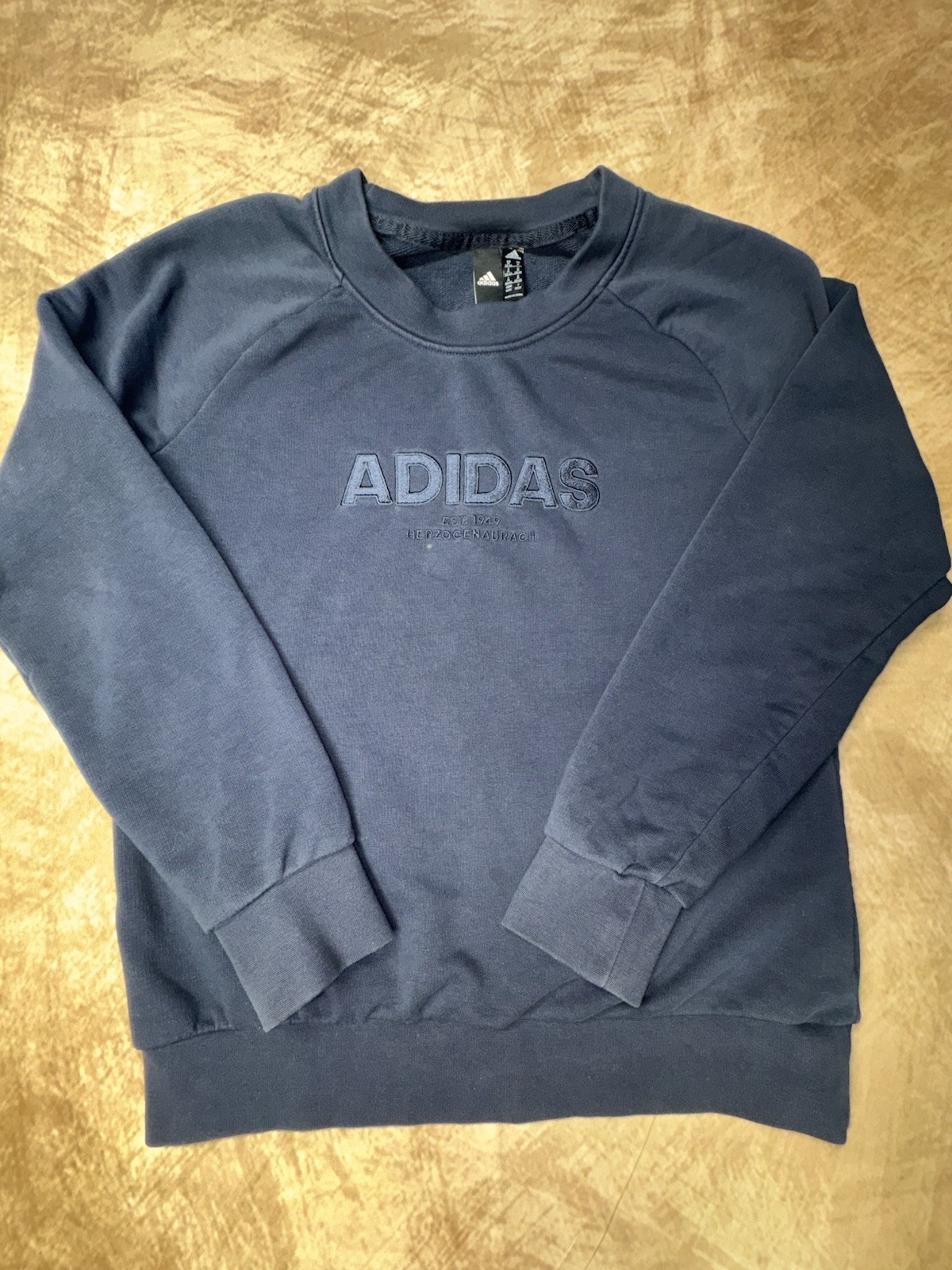 Adidas Womens Essentials Allcap Sports Sweatshirt Medium Crewneck Cotton Logo