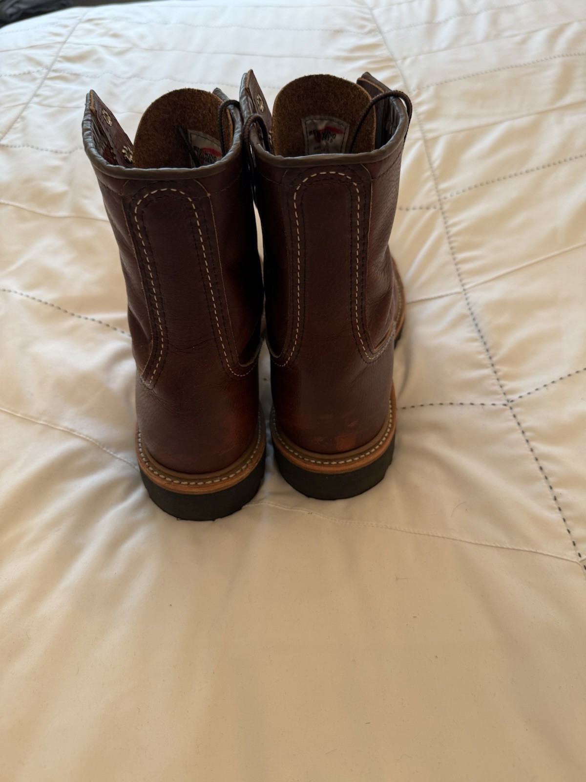 Red Wing Heritage 4585 Men’s Leather Logger Boot Size 9D Brown EUC