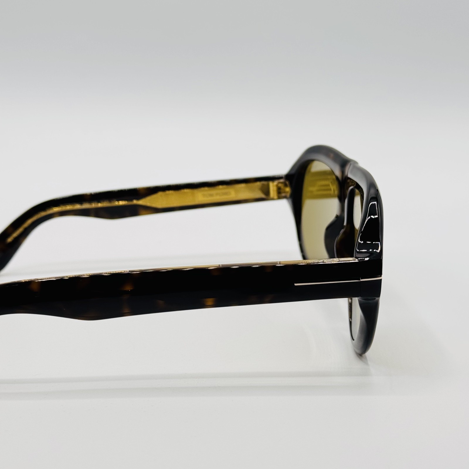 Tom Ford Sunglasses Icon FT1225 52N Havana Brown Pilot Brown Lens 59mm New
