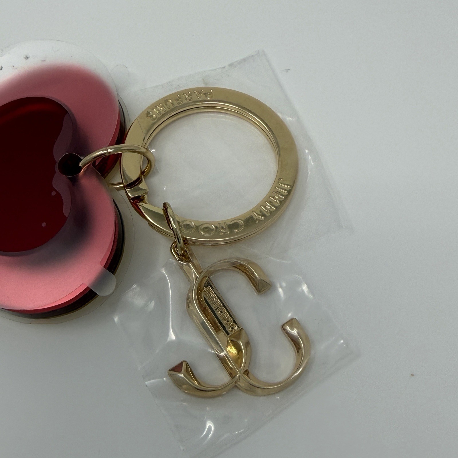 JIMMY CHOO PARFUMS WOMEN HEART CHARM KEYCHAIN / KEYRINGS (**)