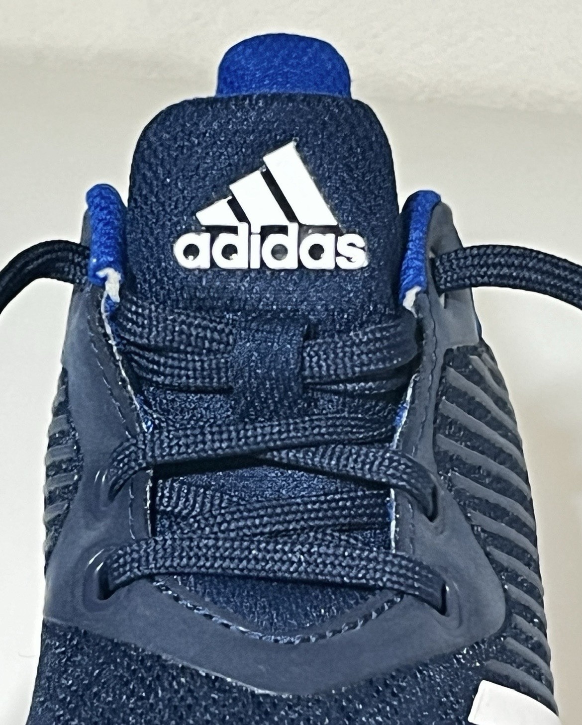 adidas Cloudfoam Kids 11.5K Navy/Royal/White Low Lace Up CP9988 NWOB Measured