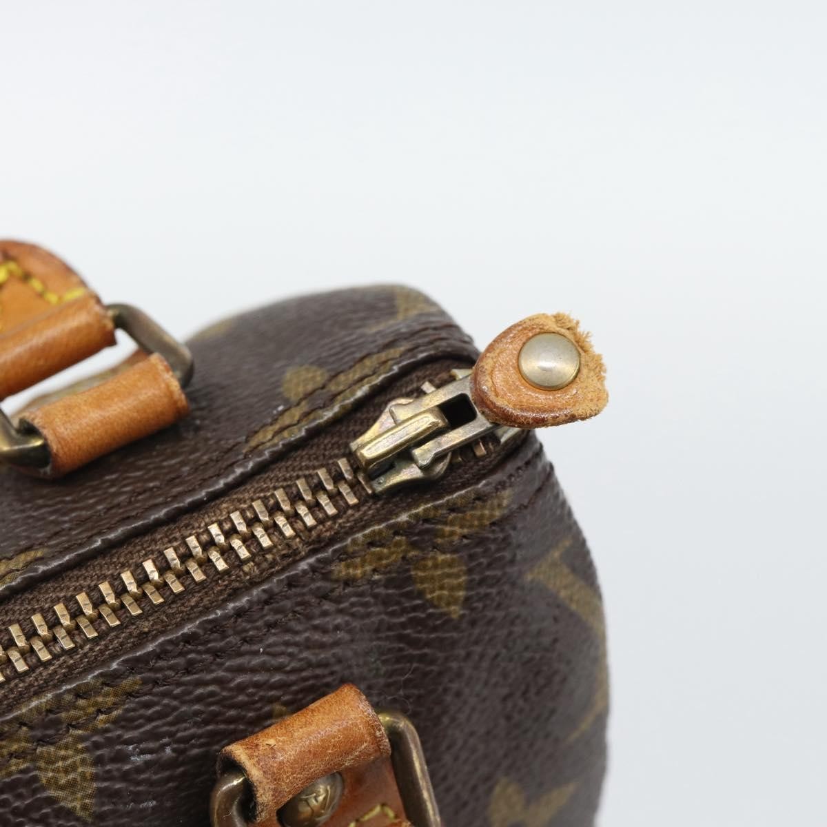 LOUIS VUITTON Monogram Mini Speedy Hand Bag M41534 LV Auth 195228