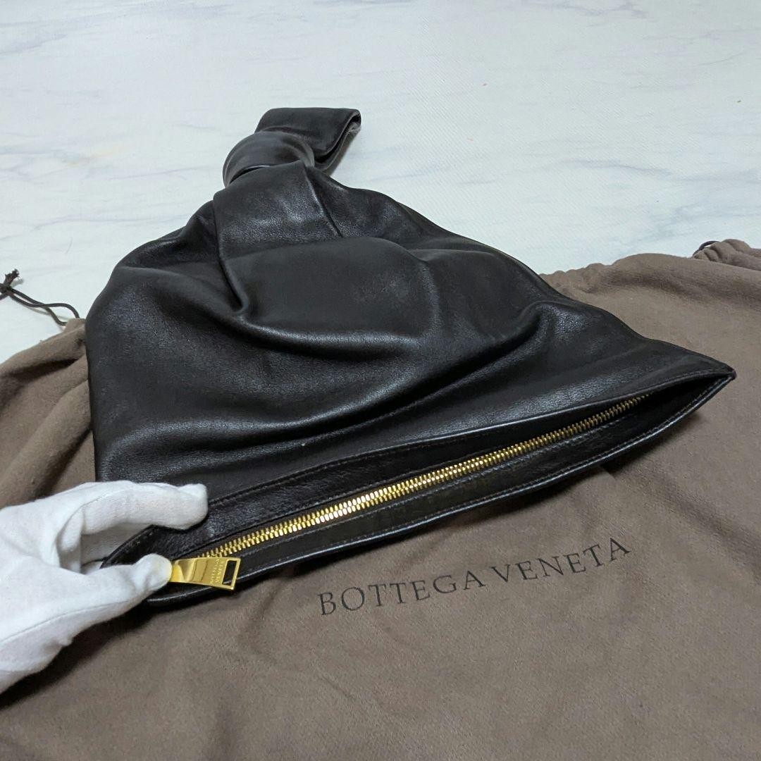 Bottega Veneta Dark Brown Leather Twist Handbag Leather