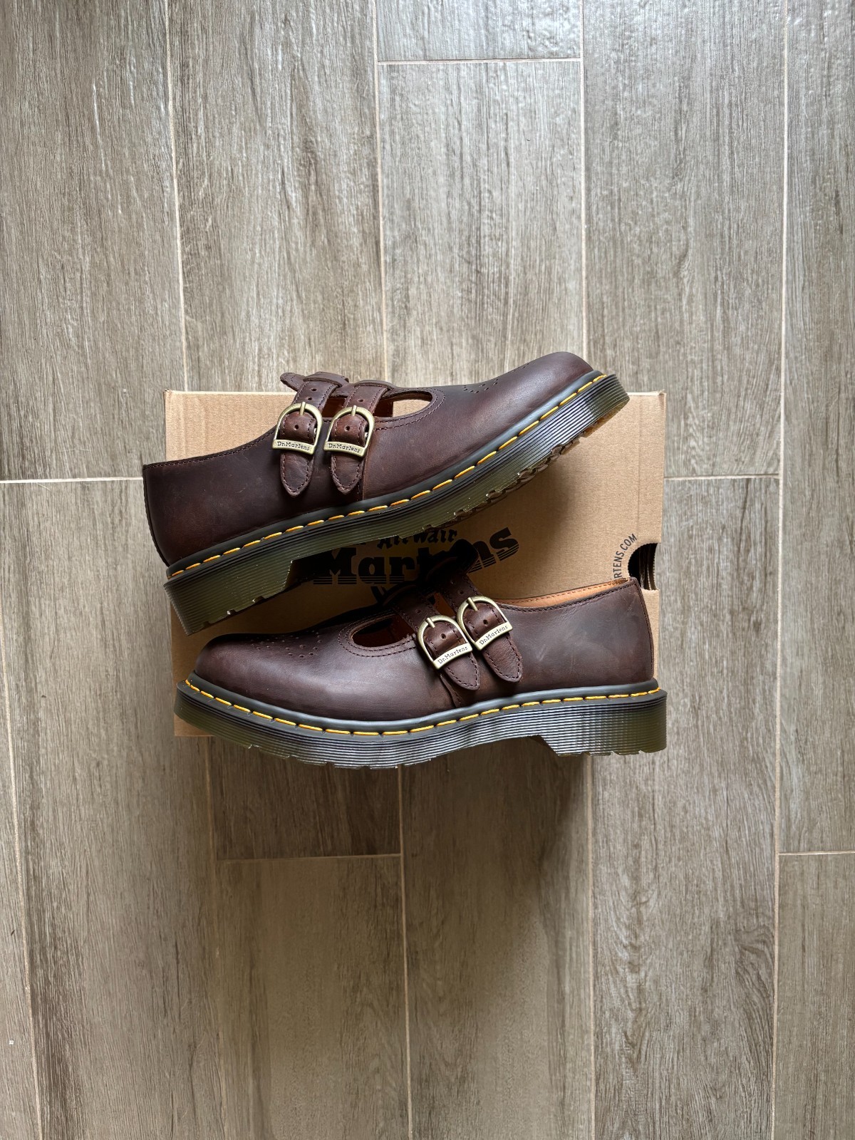 Dr. Martens 8065 Mary Jane Crazy Horse Dark Brown