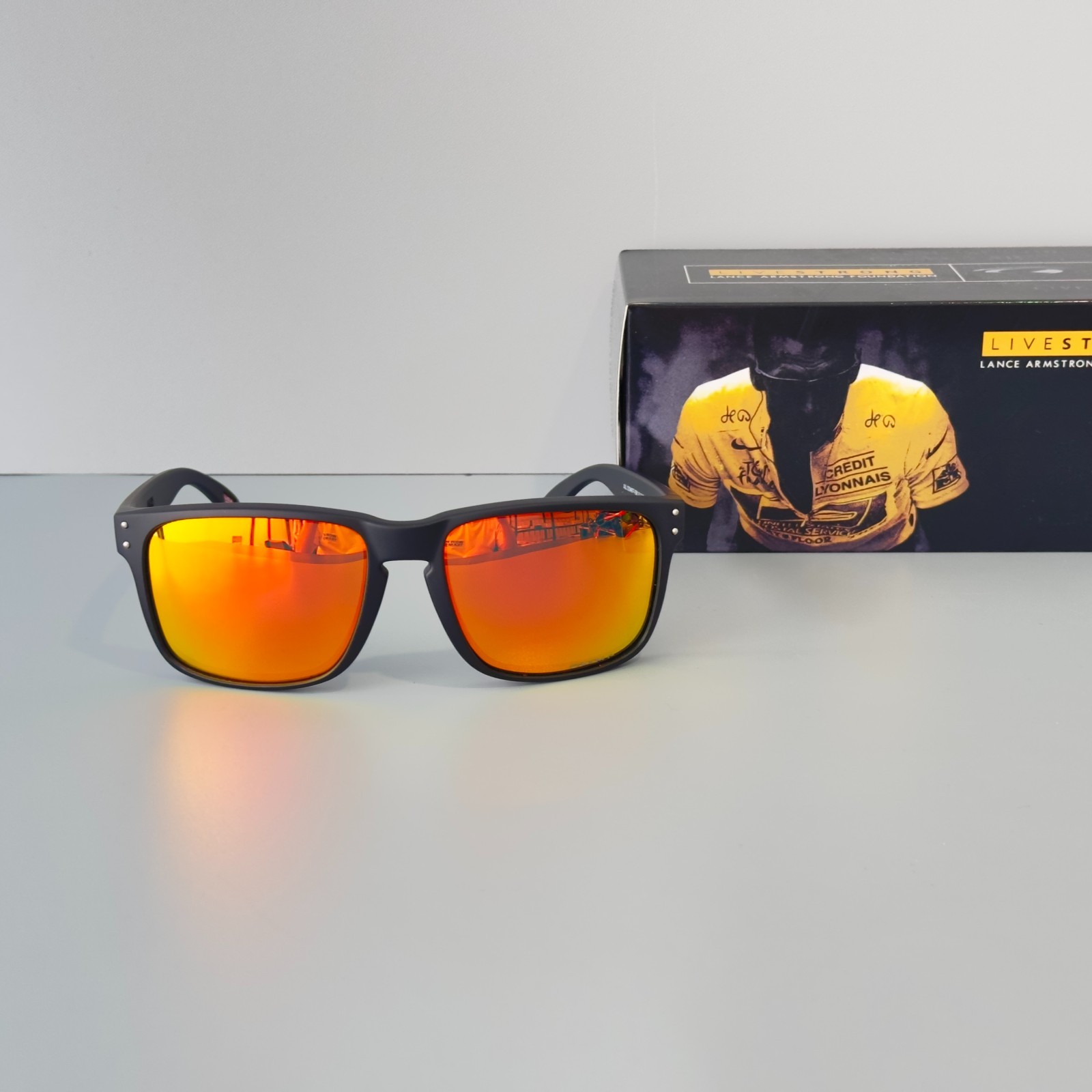 Oakley Holbrook XXL OO9487 Sunglasses Black Frame Red Lenses Unisex