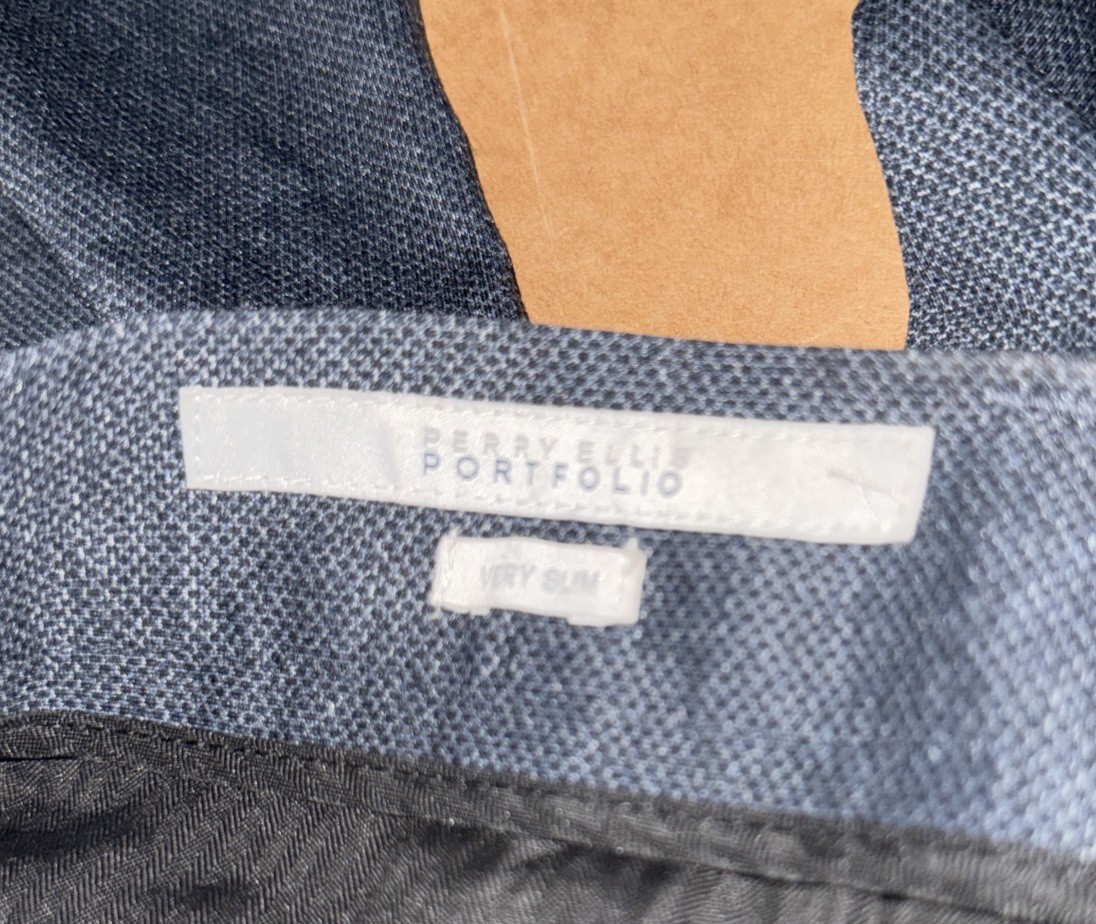 NWT Perry Ellis Portfolio Pants 29/30 dark sapphire MSRP $85 slim fit