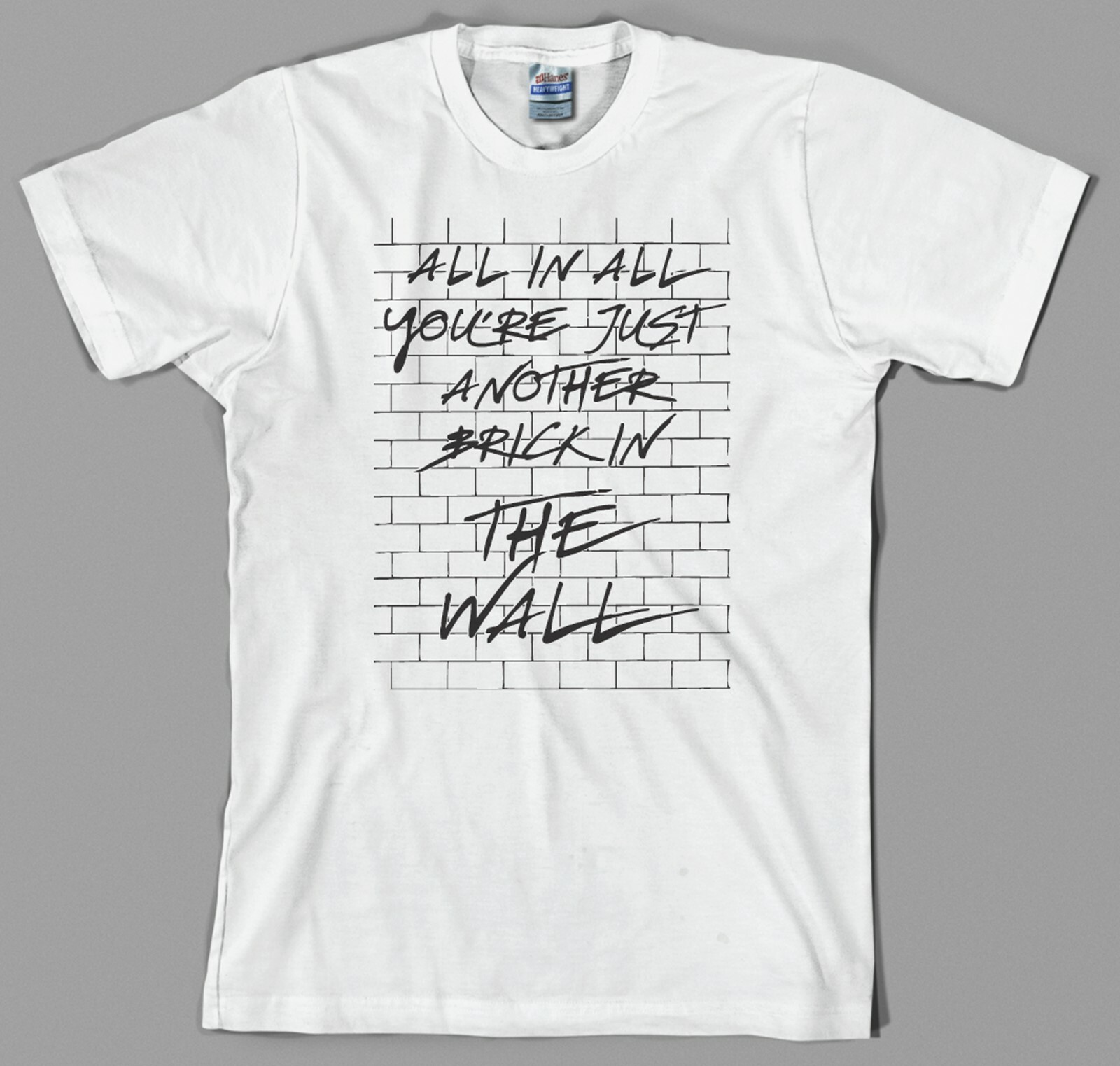 Pink Floyd inspired T Shirt Another brick in the wall roger waters david gilmour