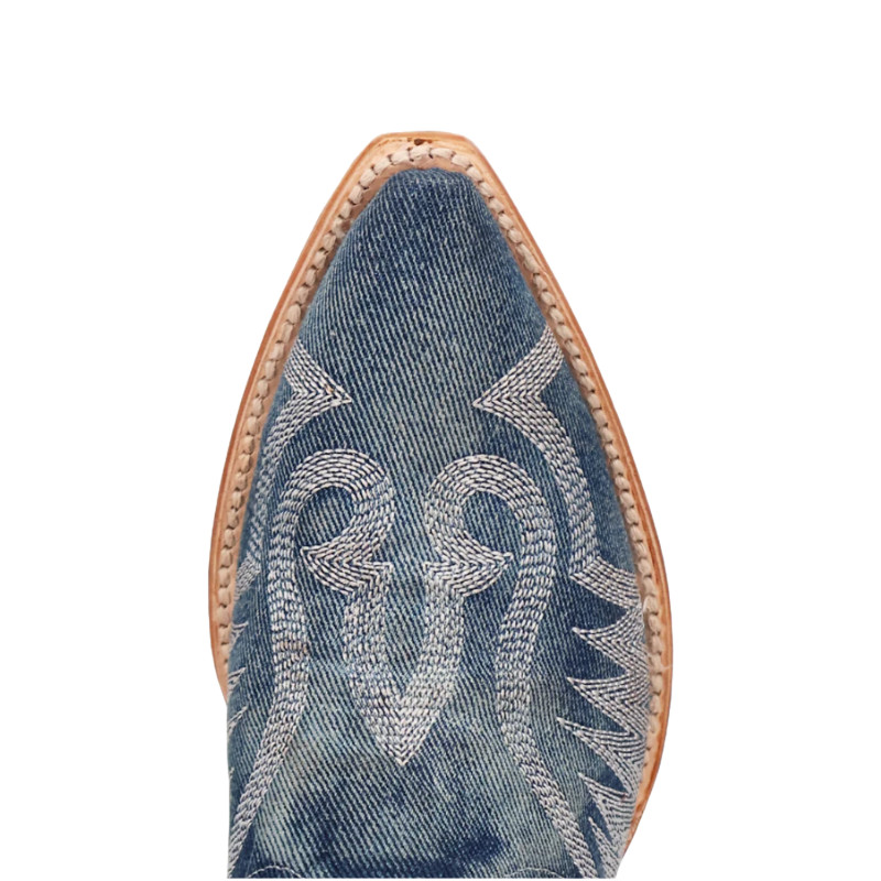 Dan Post Ladies Denim Darlin’ Blue Leather Boots DP5108