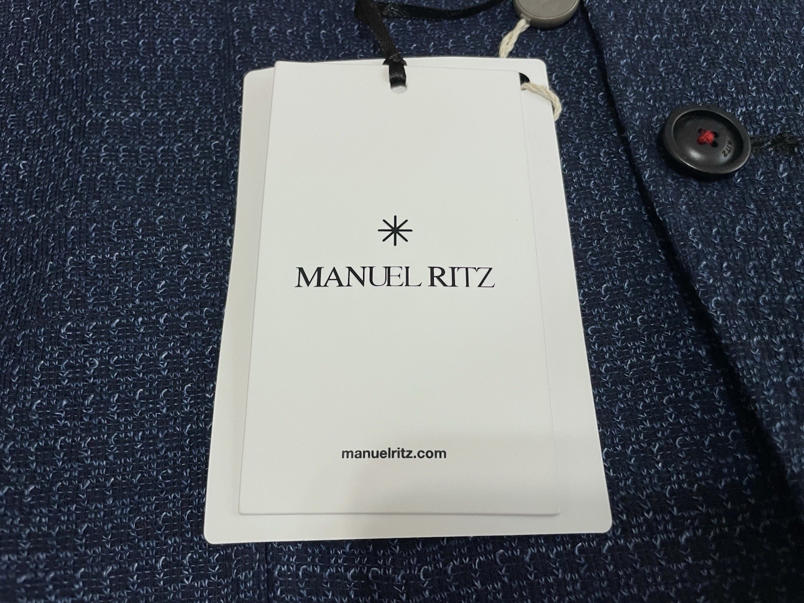NWT Manuel Ritz Jacket Blazer Sport Textured 1/4-Lined Linen Blend IT 52 / US 42