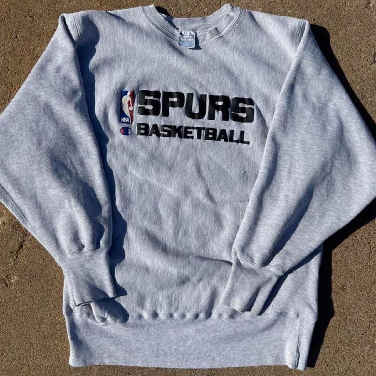 Vintage 1990s L San Antonio Spurs Champion Reverse Weave Crewneck Sweatshirt