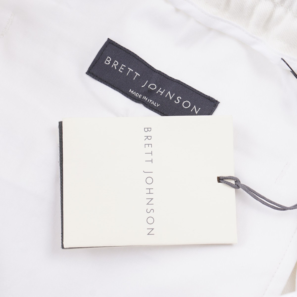 Brett Johnson Cream Solbiati Linen Drawstring Jogger Pants M 33-34 (Eu 50) NWT