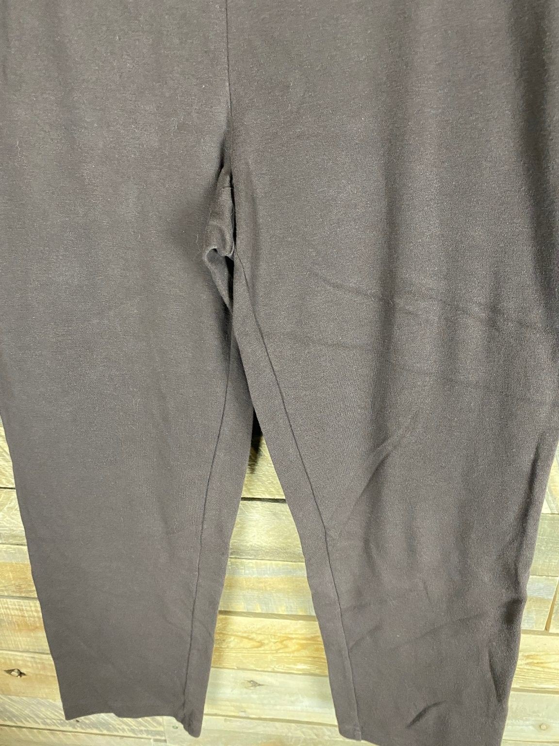 Essentials Women’s Brown Sz 14/16W Cotton Polyester Blend Pants With Pockets