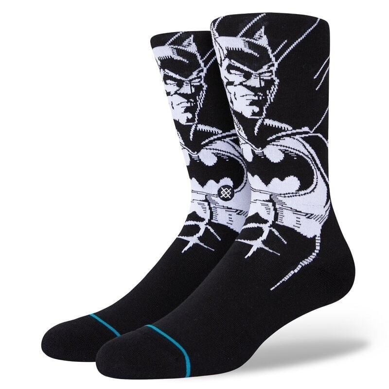 Stance Men Black Crew Cotton Cushion DC Comics The Batman Casual Socks S 3-5.5