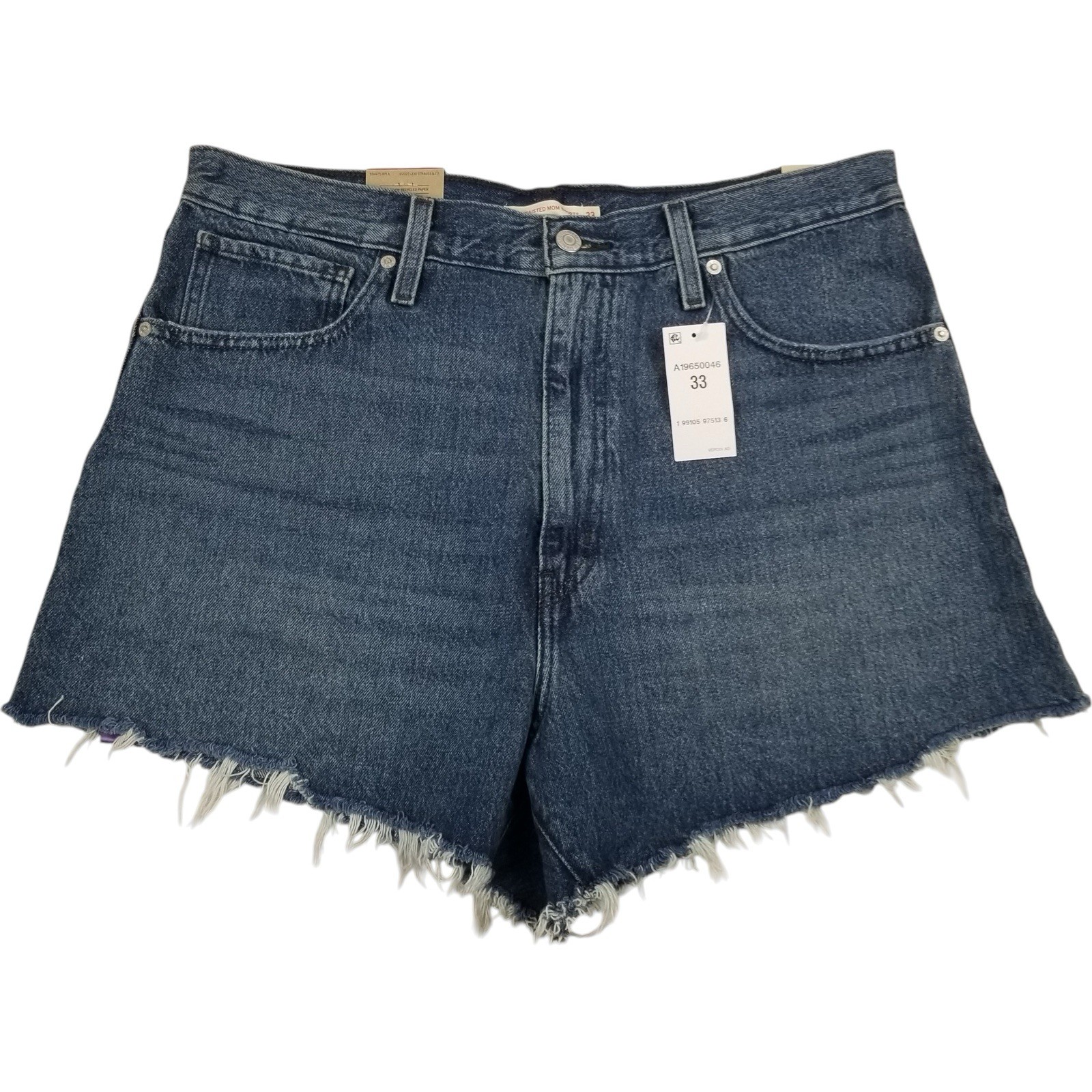 Levi’s Women’s SZ 33 High-Waisted Relaxed Fit 5 Pocket Cotton Denim Mom Short