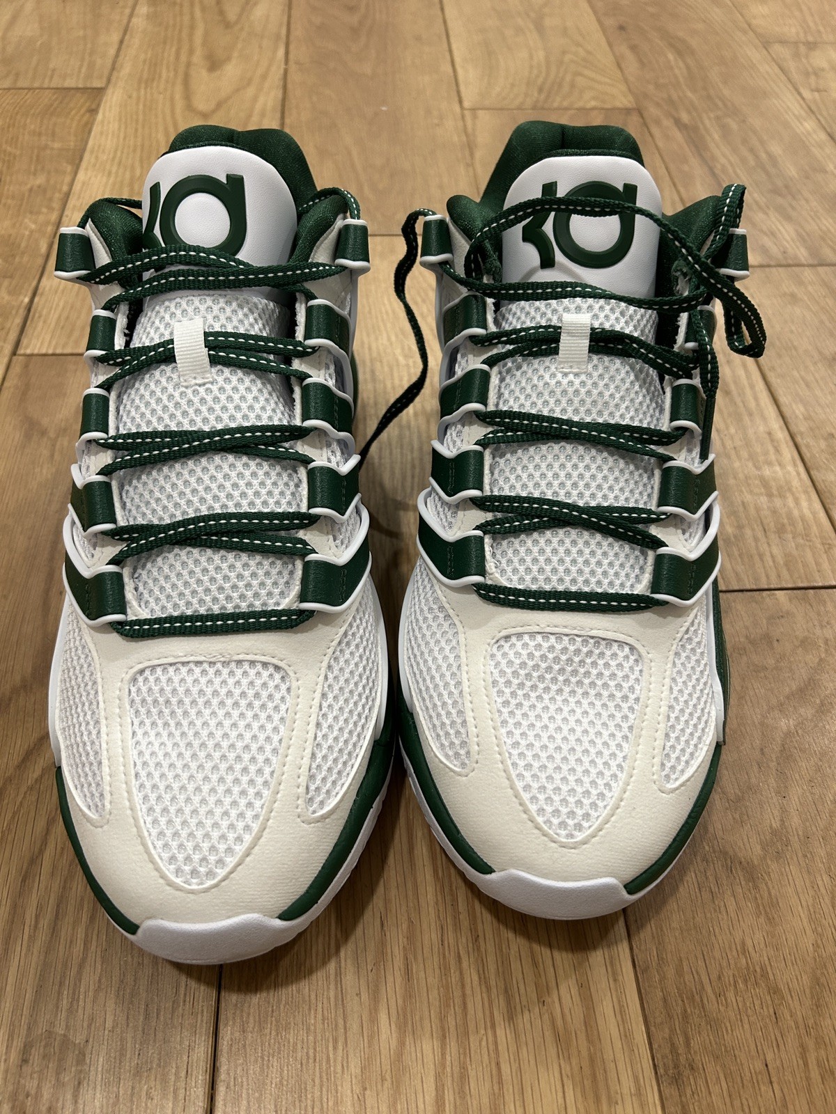 Nike KD18 TB P Basketball Shoes Promo Team White/Gorge Green Mens 13
