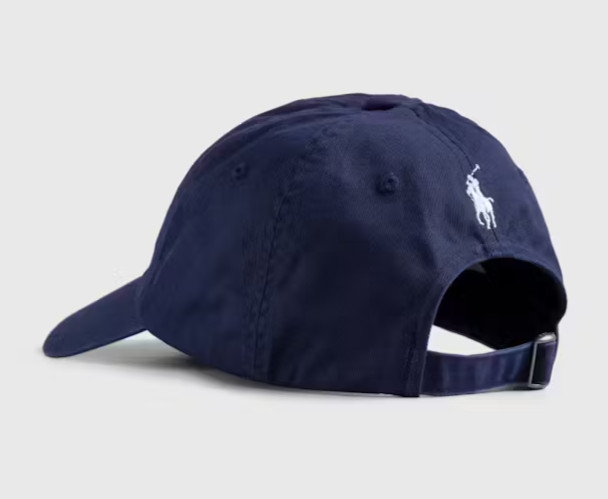 NWT Polo Ralph Lauren Navy Blue/Red FORTNITE LOGO Men’s Ball Cap Hat WHITE Pony