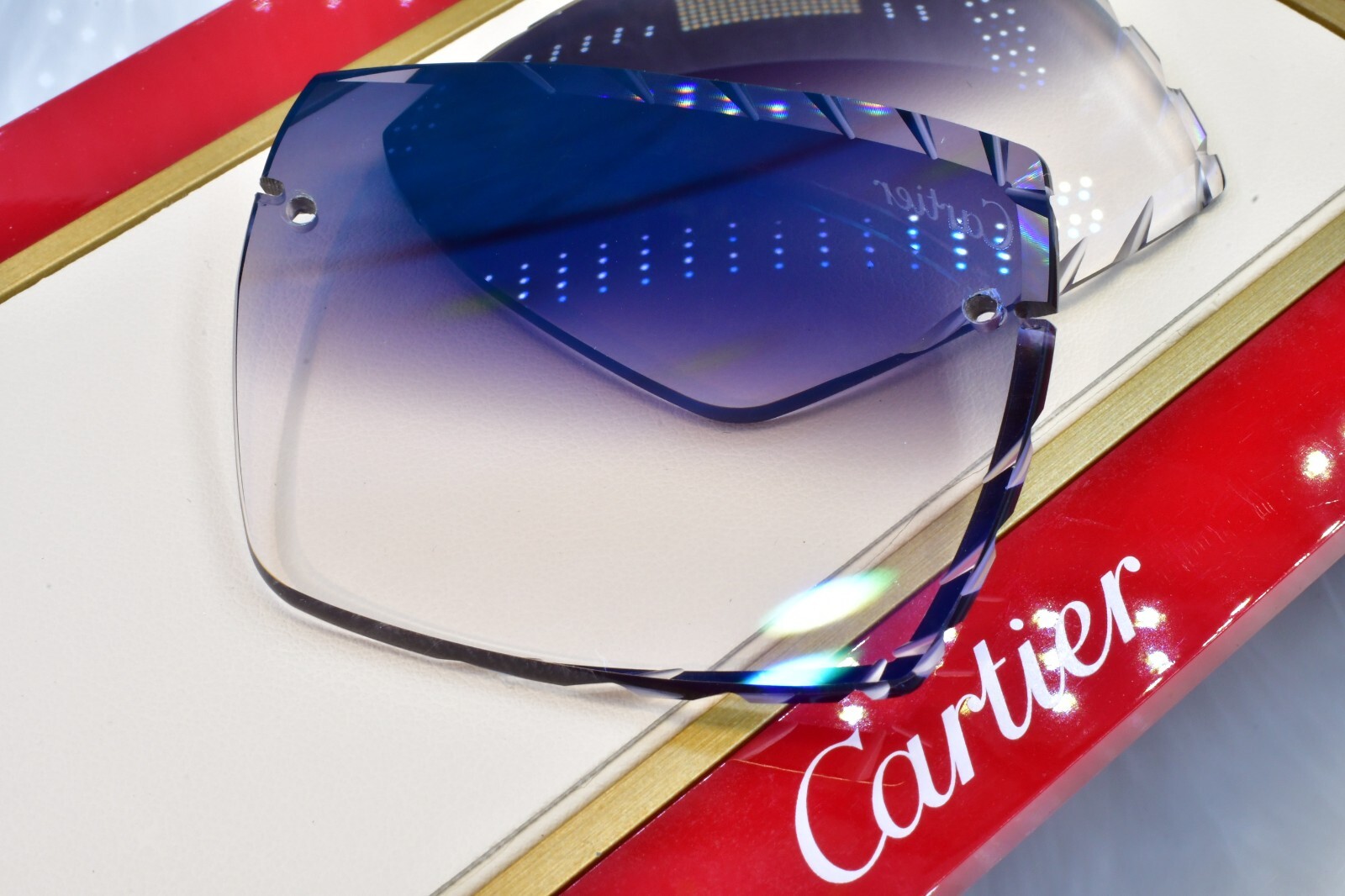 Cartier big c diamond cut lenses wood horn trivex Sunglasses ct0092o Oreo