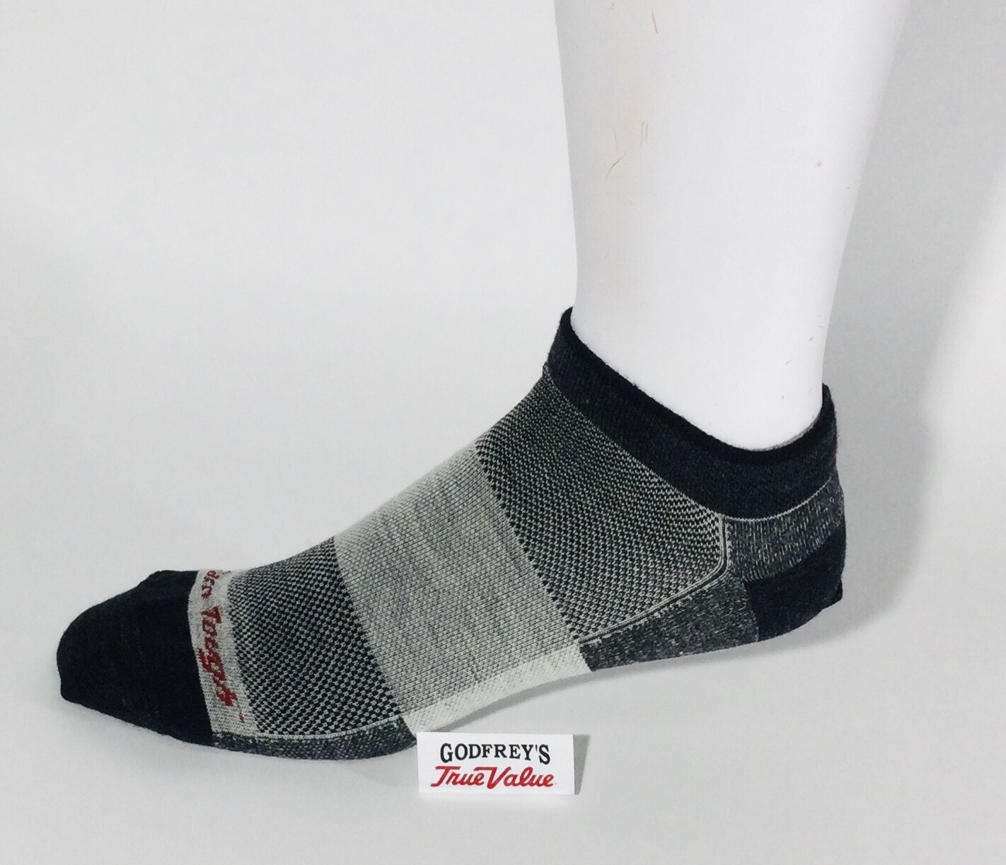 USA DARN TOUGH 1437 Charcoal MEN’S RUN/BIKE MERINO WOOL NO SHOW Ultra Light