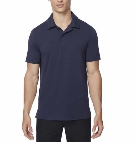 NEW 32 Degrees Men’s Performance Polo, Stormy Night Blue Medium
