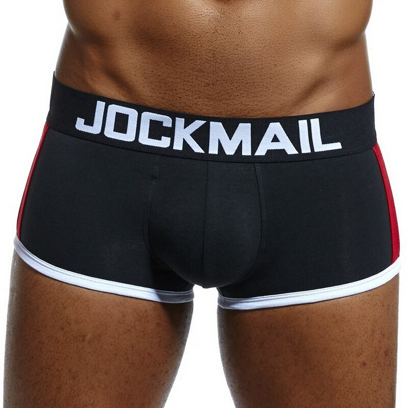Men’s Sexy Crotchles Underwear Comfort Boxer Briefs Padded Push-up Cup Trunks