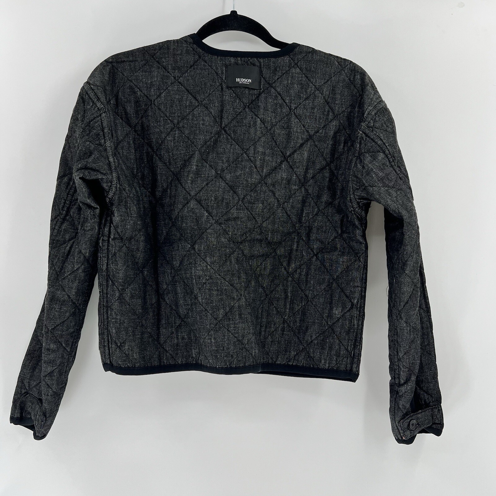Hudson Reversible Quilted Jacket XS Cropped Camo Print NWT $295