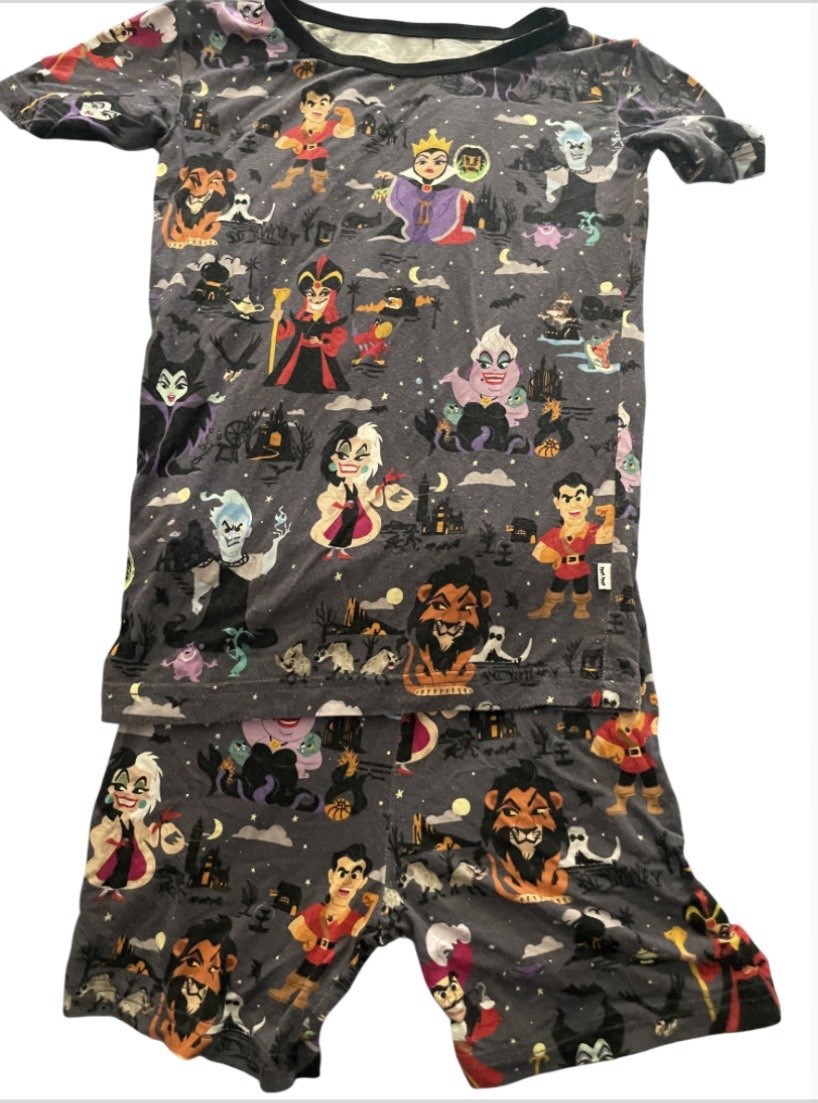 4T Little Sleepies Disney Villains Pajamas, GUC