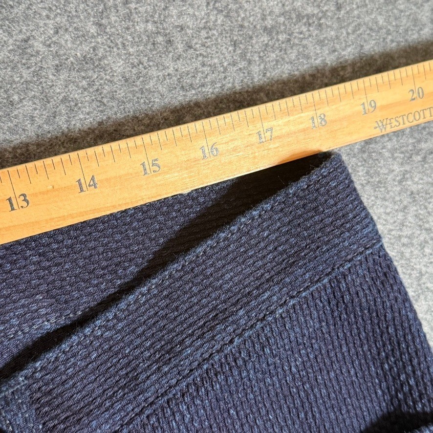 Gustin 341 Indigo Sashiko Textured Jeans Mens 38 Straight Fit USA Fits 36×30
