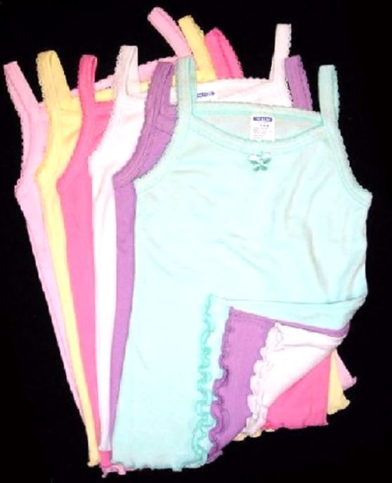 Stylish and Practical: 4-Pack Girls’ Spaghetti Strap Tank Tops in Sizes 1-12!