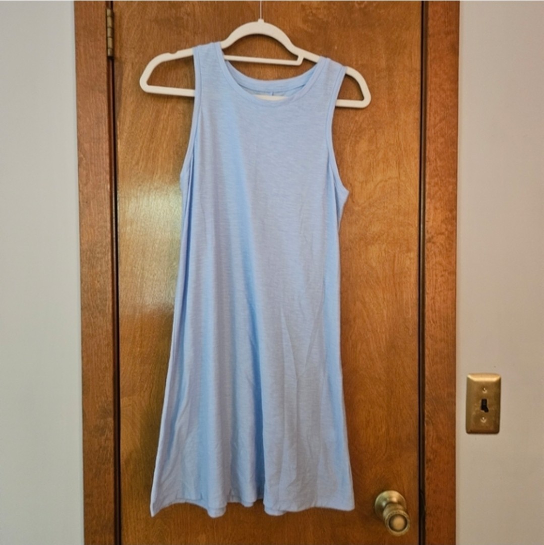 Women’s Sleeveless Tank Shift Dress Size M So Light Blue