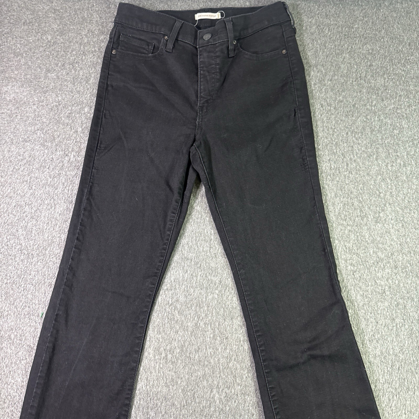 Levis 315 Jeans Women’s Size 29 X 34 Black Shaping Boot Cut Solid