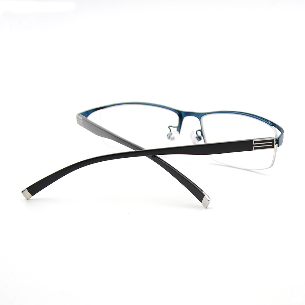 Classic Men Semi Rimless Photochromic Single Vision Reading Glasses +0.00~+4.00