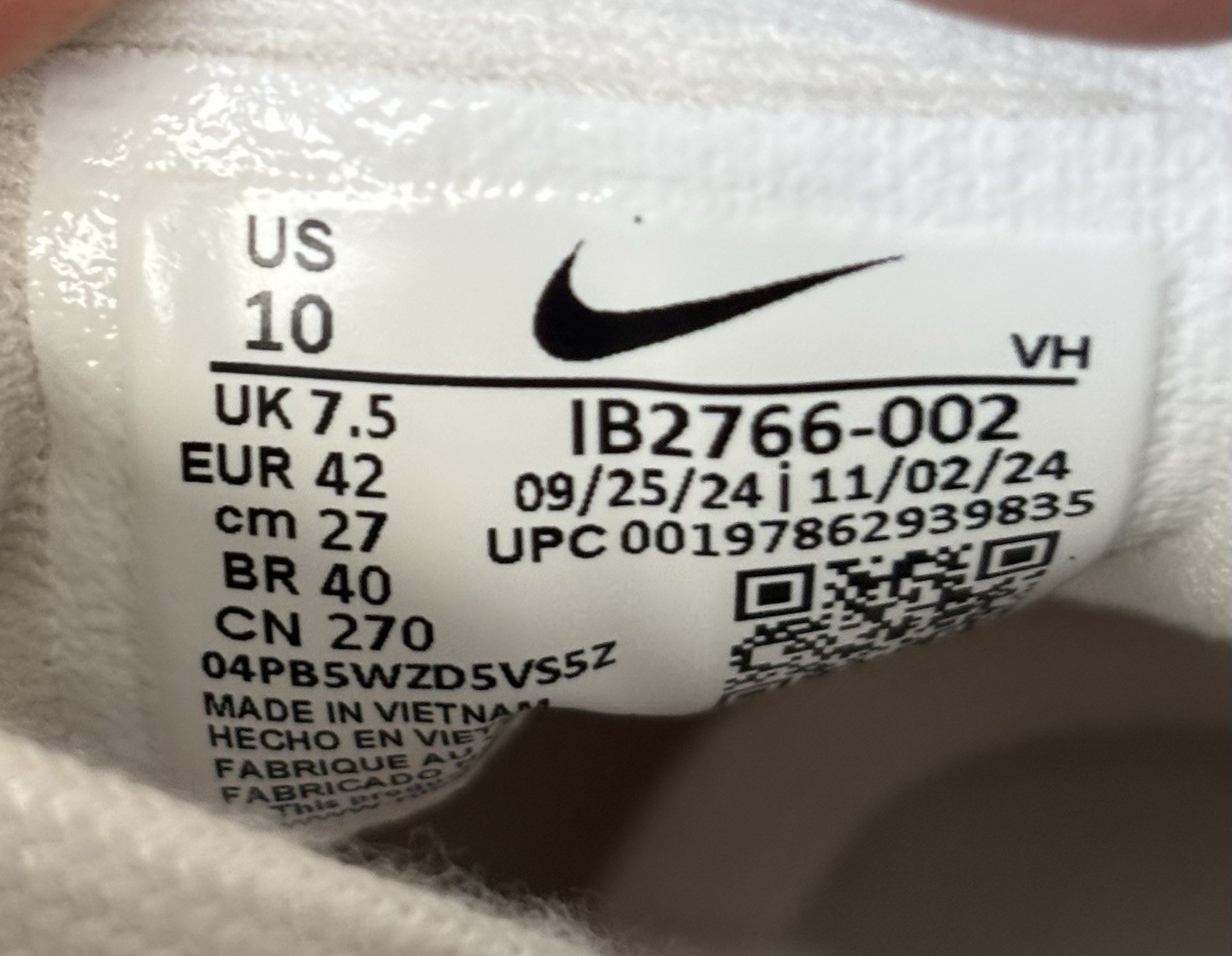 Nike Uplift SC Lace Up New IB2766-002 Phantom Gray Size 10 Womens