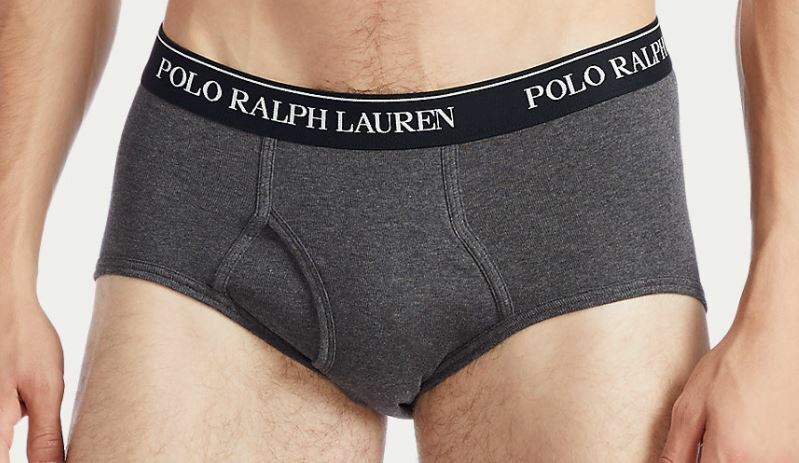 4 RALPH LAUREN POLO COTTON MID RISE BRIEFS SIZES S M L XL BLACK WHITE GRAY NWT