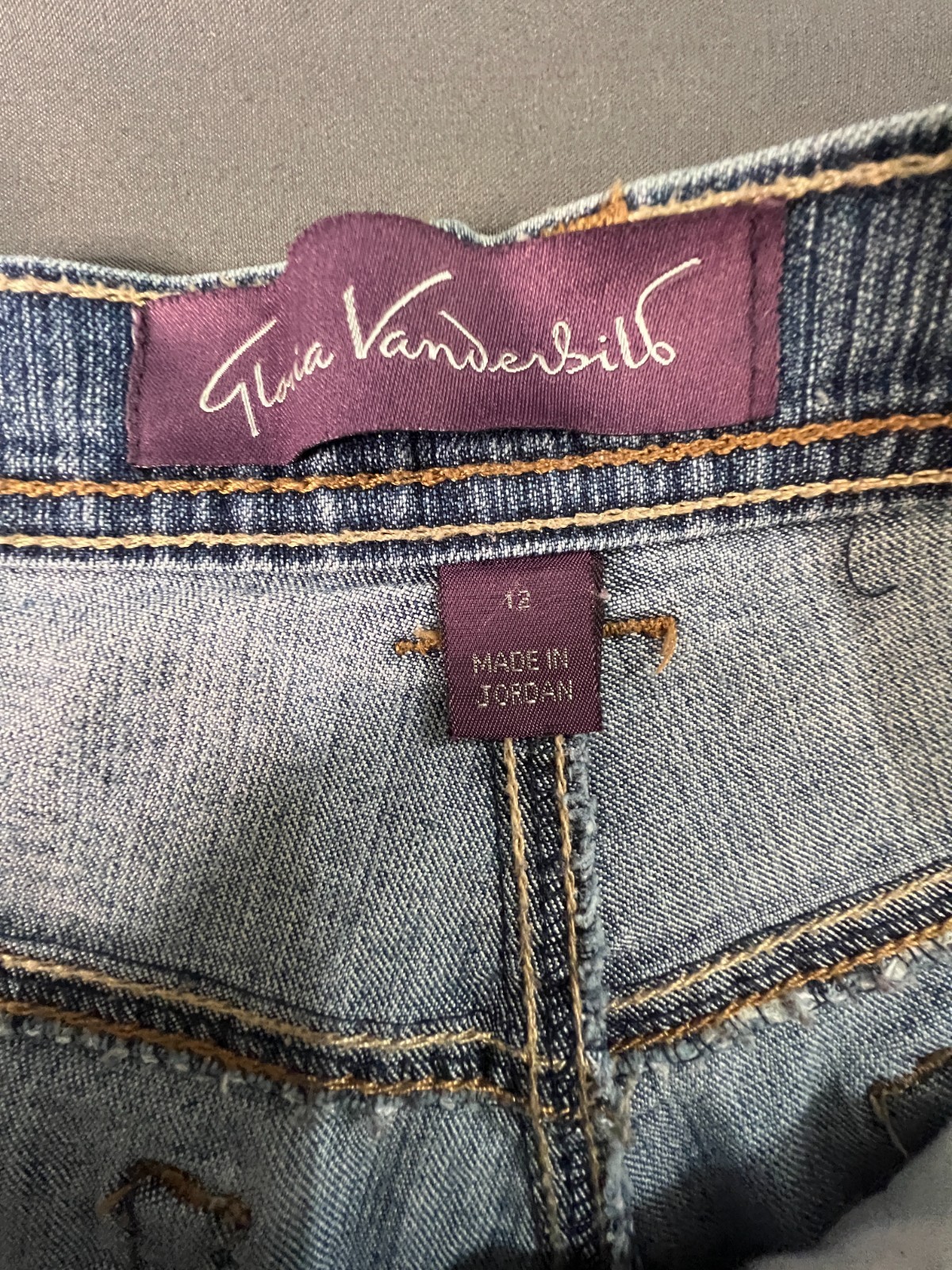 Gloria Vanderbilt Jeans Womens Size 12 Blue Straight Leg