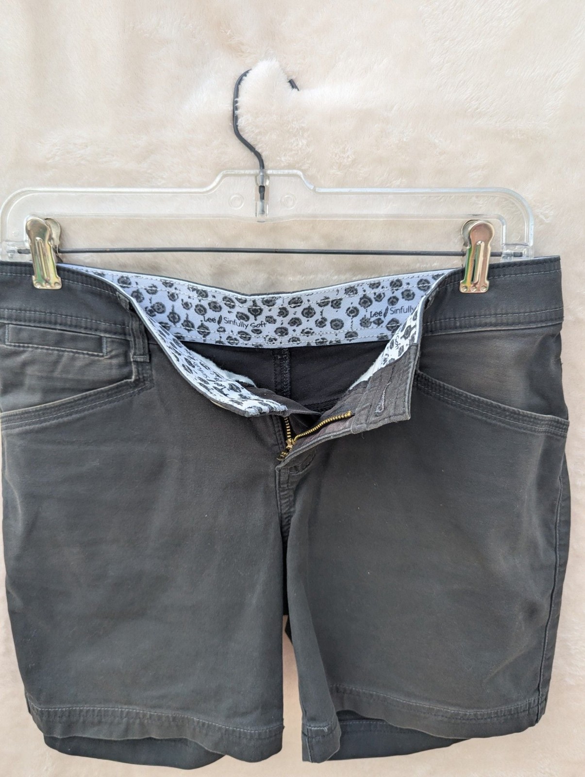 Lee Sinfully Soft Stretch Cotton Chino Shorts with Patterned Waistband