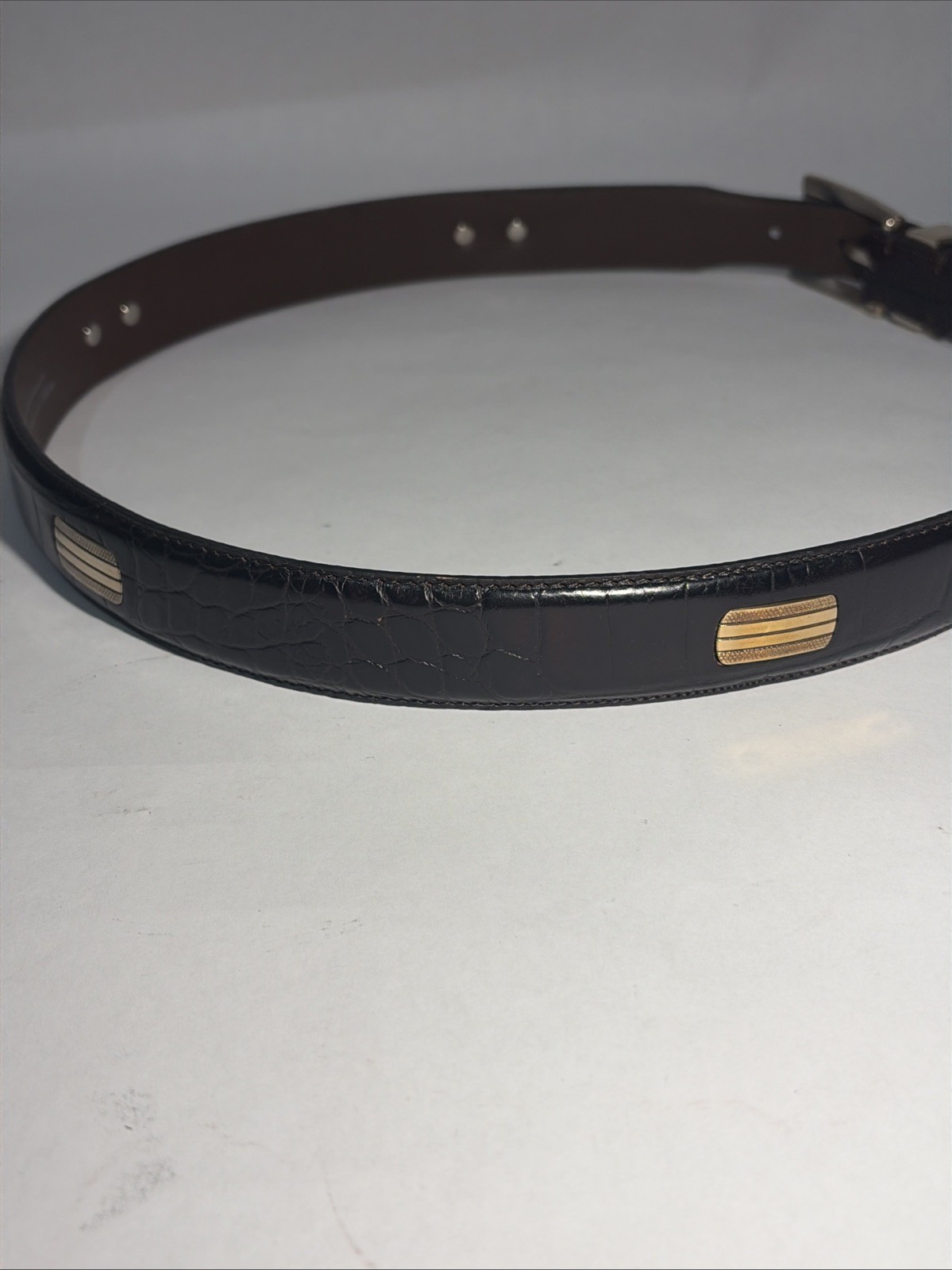 Luciano Bocelli mens belt 45 inches, size 36 Italian calf skin