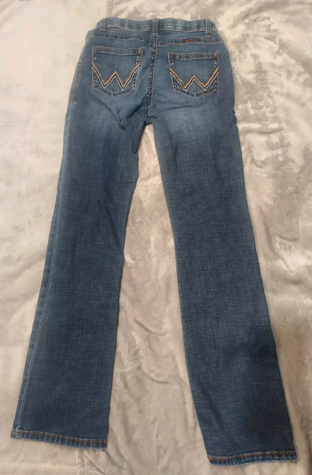 Women’s Wrangler 7 X 34 Willow Casual Jeans Blue Wide Leg Pants