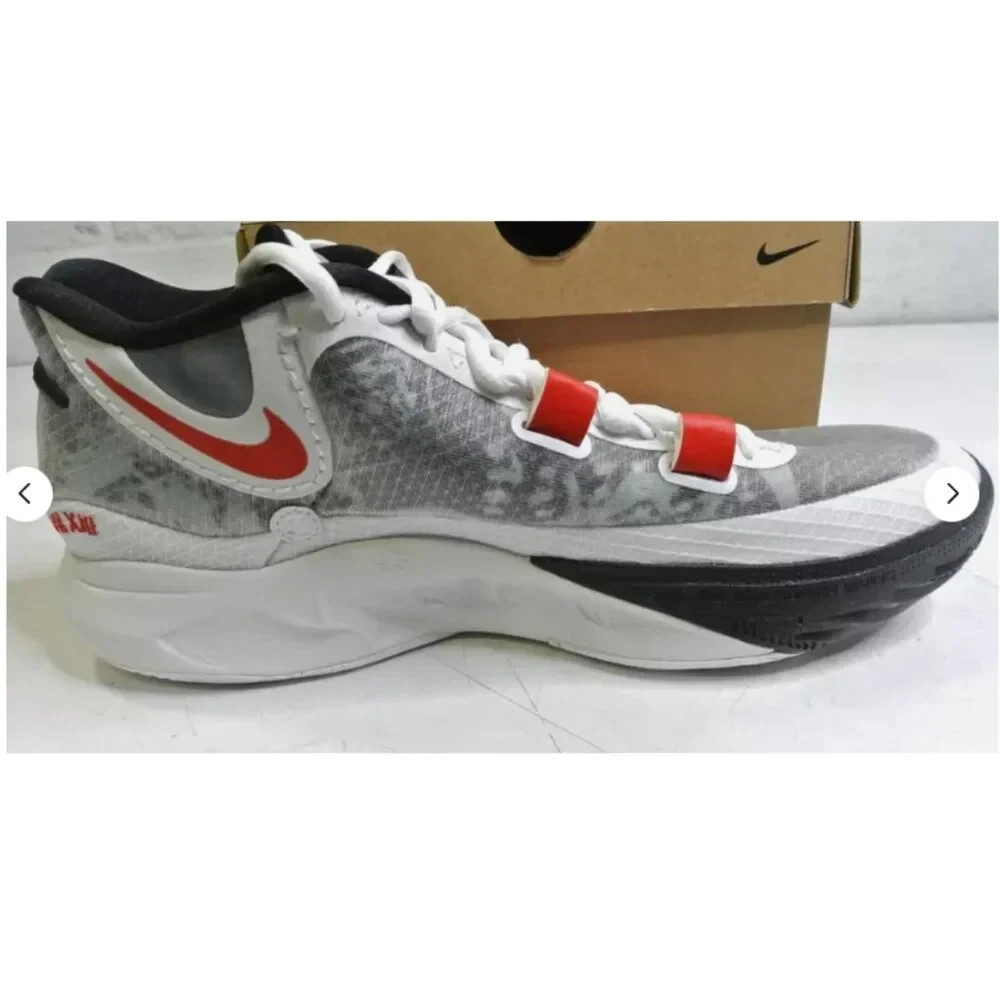 Nike Kyrie 8 DJ6017-100 Black White Red- Basketball Shoes Mens Size 13