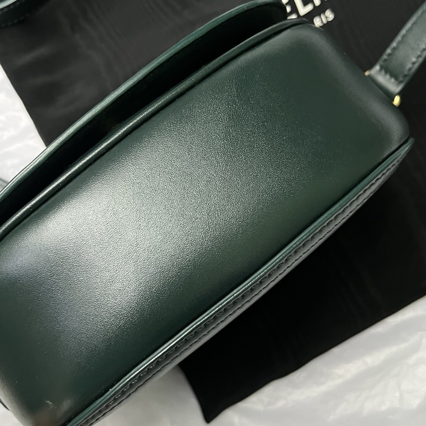 Celine Pre-Owned Authentic Saddle Bag Green 17*13*6 Free Tracked Shipping