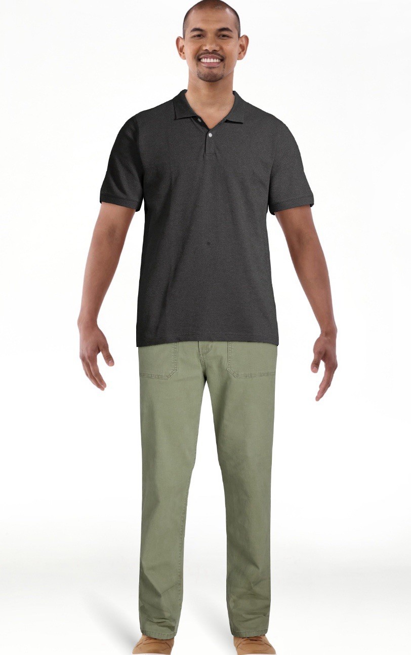 George Men’s Utility Straight Leg Mid Rise Pants NWT Size 30 Green Artichoke