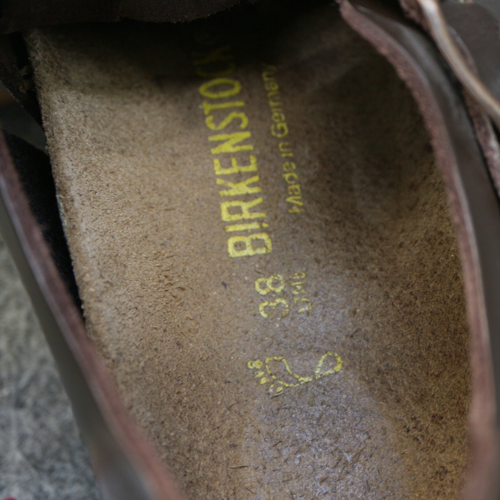 Birkenstock London Womens 38 US 7 Reg. Brown Oiled Leather Clogs Shoes Slip On